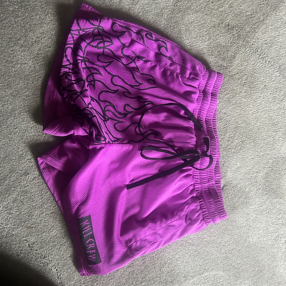 Kill Crew Magenta Graphic Women's Athletic Shorts